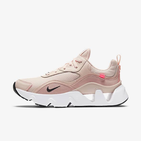 nike white pink and orange shoes