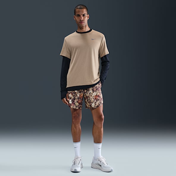 Nike Stride Short de running imprimé avec sous-short intégré Dri-FIT 18 cm pour homme