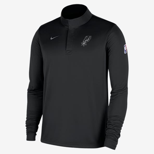 San Antonio Spurs Men's Nike Dri-FIT NBA 1/4-Zip Long-Sleeve Top