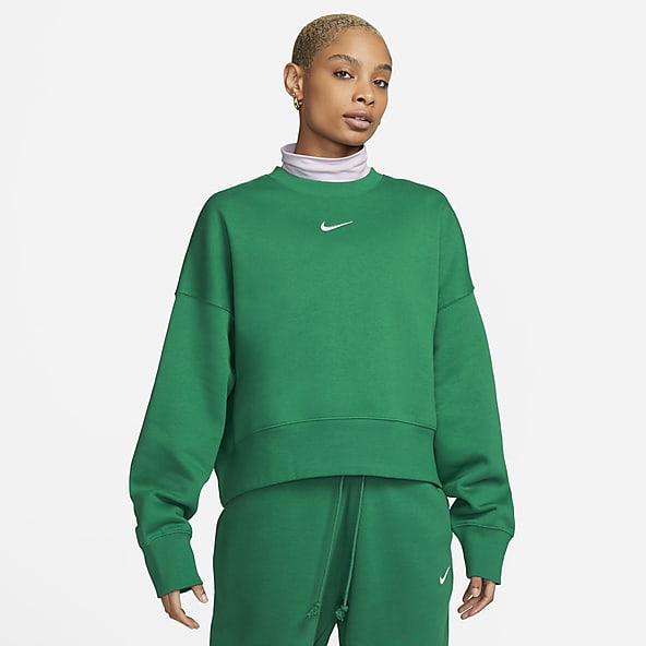 Women's Green Crew Neck. Nike GB
