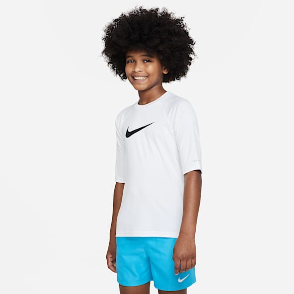 Nike Playera hydroguard de manga corta Dri-FIT para niño talla grande