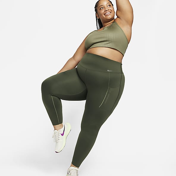 Plus Size Green Cord Management Pants & Tights.