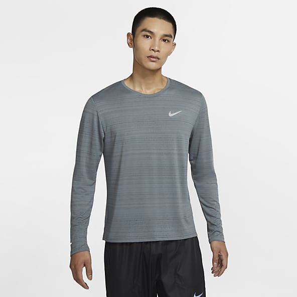 nike miler long sleeve running top