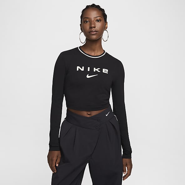 Nike Sportswear Chill Knit Women's Slim Long-Sleeve Cropped Graphic T-Shirt
