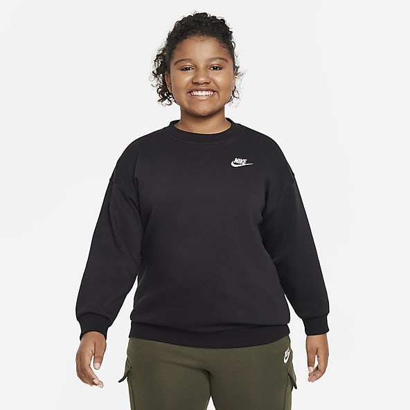 Nike Sportswear Women's Oversized Fleece Crew-Neck Sweatshirt. Nike LU