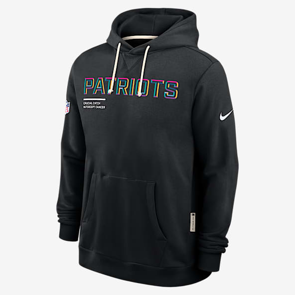 New England Patriots Crucial Catch Sideline Men's Nike Dri-FIT NFL Pullover Hoodie