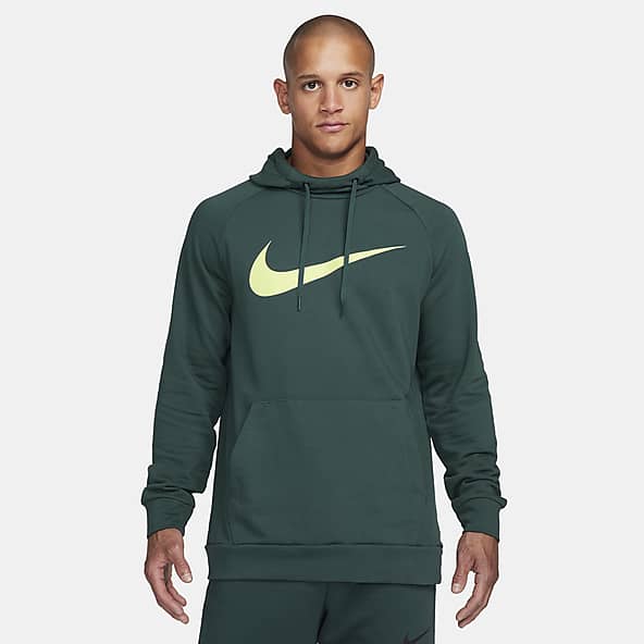 New Mens Nike Gym Athletic Club Swoosh Hoodie Hooded Sweatshirt Pants Zip  Set