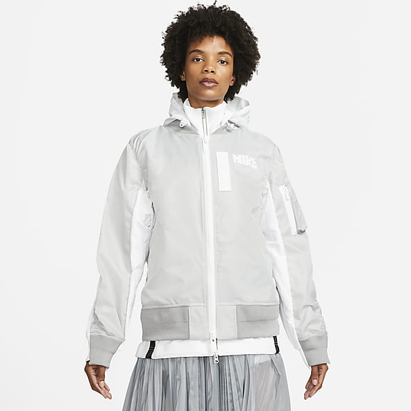 Nike white and grey jacket clearance
