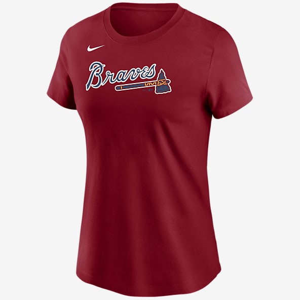 Red Atlanta Braves Short Sleeve Clothing.