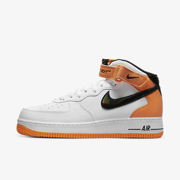 nike air force ones yellow swoosh