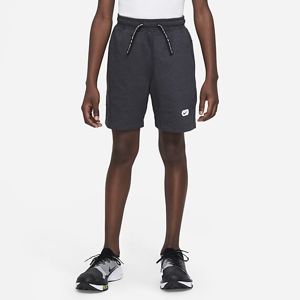 Nike Dri-Fit Girls Athletic Running Shorts Black w/ White Trim Youth XS  Lined. I