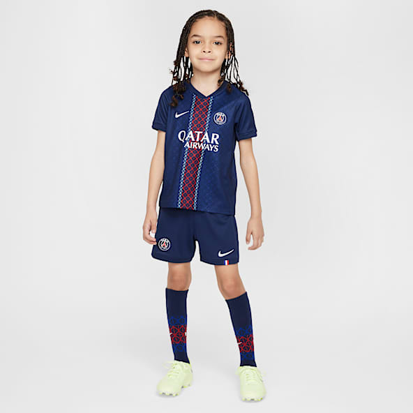 Paris Saint-Germain 2025/26 Stadium Home Younger Kids' Nike Football Replica 3-Piece Kit