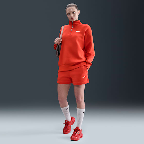 Nike Sportswear Phoenix Fleece Shorts de tiro medio de 10 cm para mujer