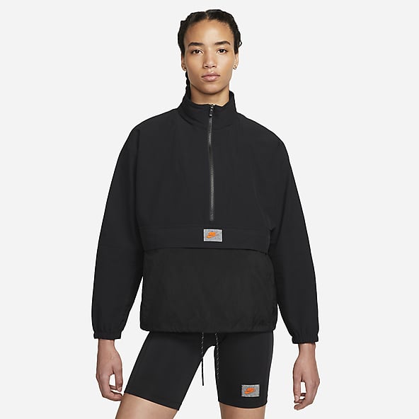 Loose Black Anoraks. Nike LU