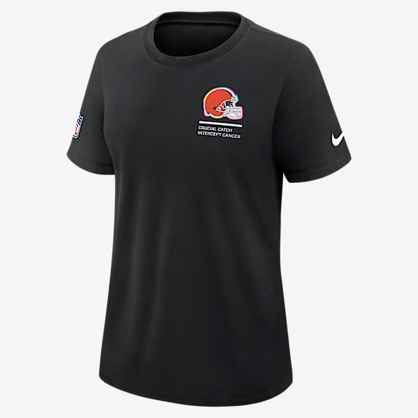 Cleveland Browns Crucial Catch Playera Nike Dri-FIT de la NFL para mujer