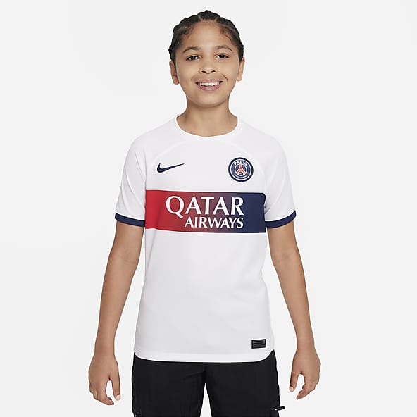 Paris Saint-Germain Stadium 2023/24 (wersja wyjazdowa) Koszulka piłkarska dla dużych dzieci Nike Dri-FIT