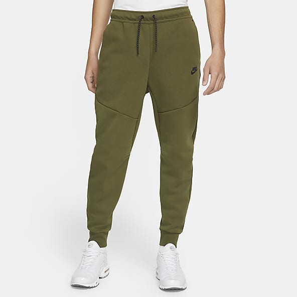 nike tech fleece tracksuit green