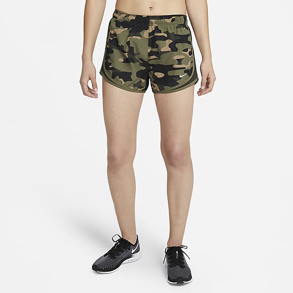 sin las mujeres Mujer Pantalones cortos Shorts para gimnasio o correr Fitness Joggings #army green 