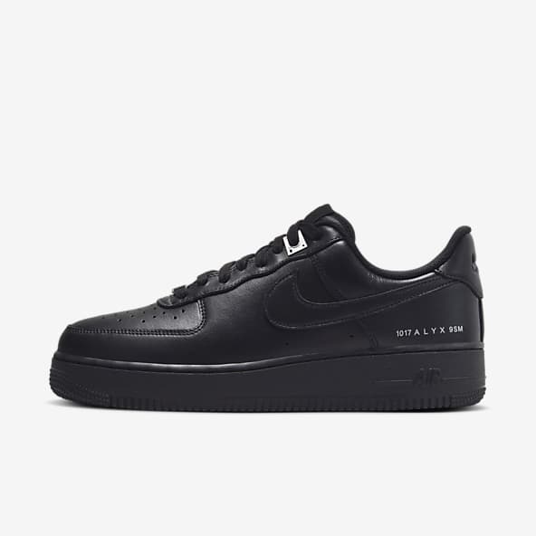 Black Air Force 1 Shoes. Nike JP