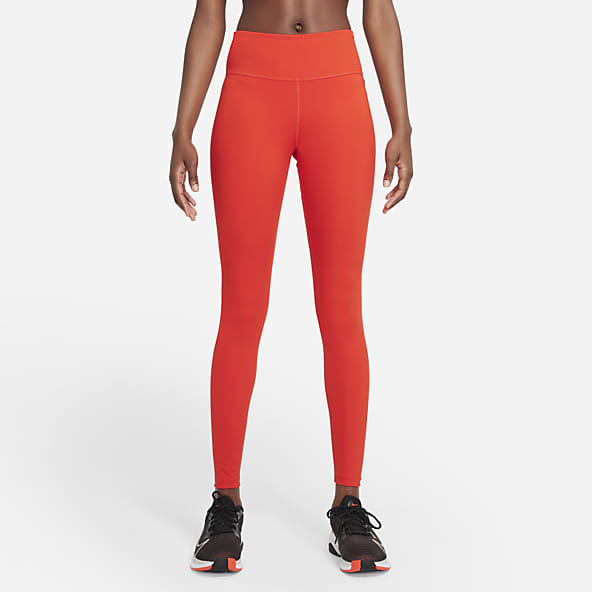 Red nike swoosh leggings Clearance