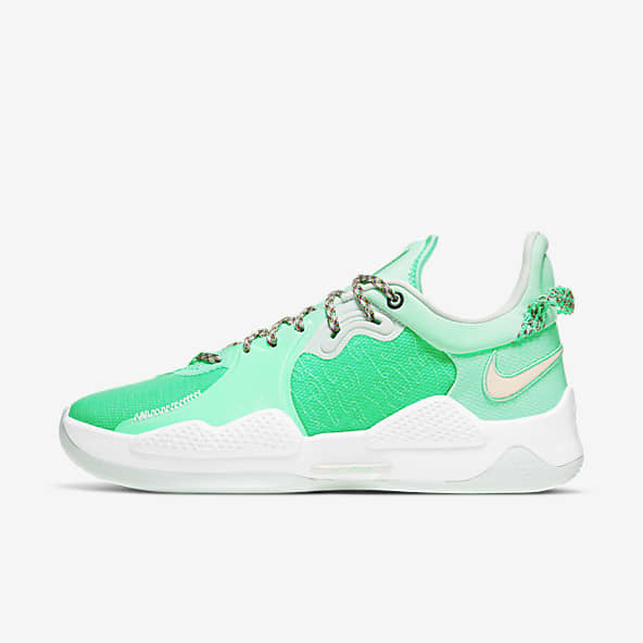 green nike air shoes