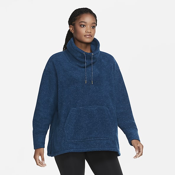 blue nike zip up sweater