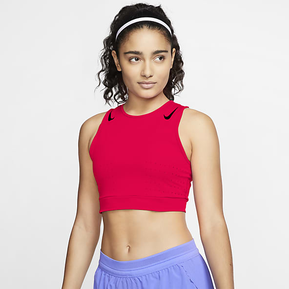 red nike gym top