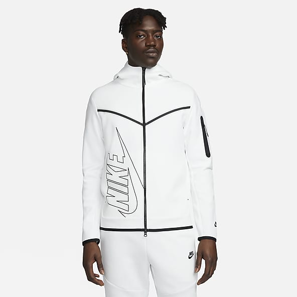 Nike Sportswear Tech Fleece Herren Hoodie Mit Durchgehendem Reißverschluss Weiß Tech Fleece. Nike CH