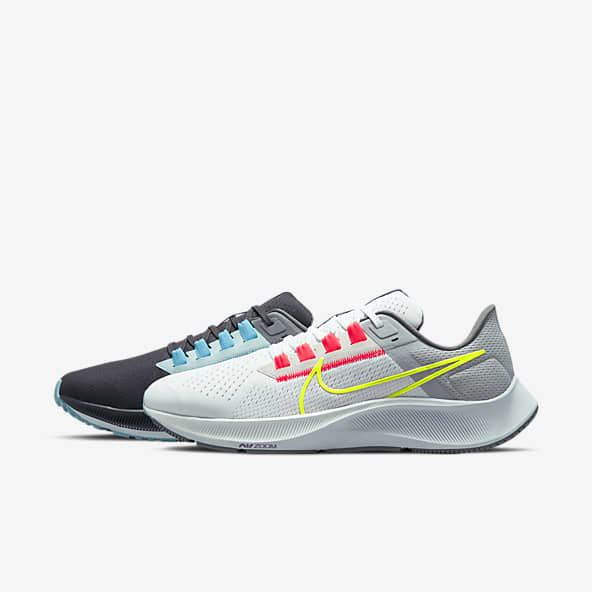 white grey nike shoes