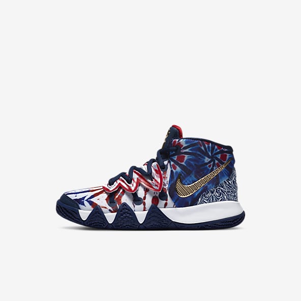 red white and blue nike shoes