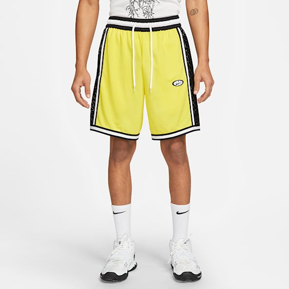 yellow nike basketball shorts