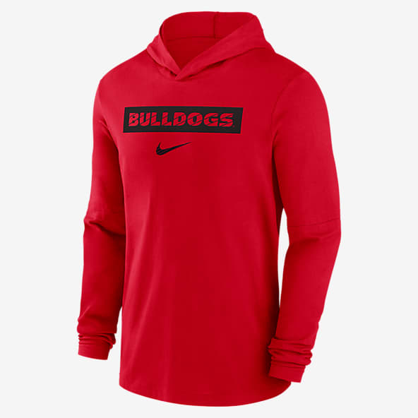 Georgia Bulldogs Sideline Men's Nike Dri-FIT College Long-Sleeve Hooded Top