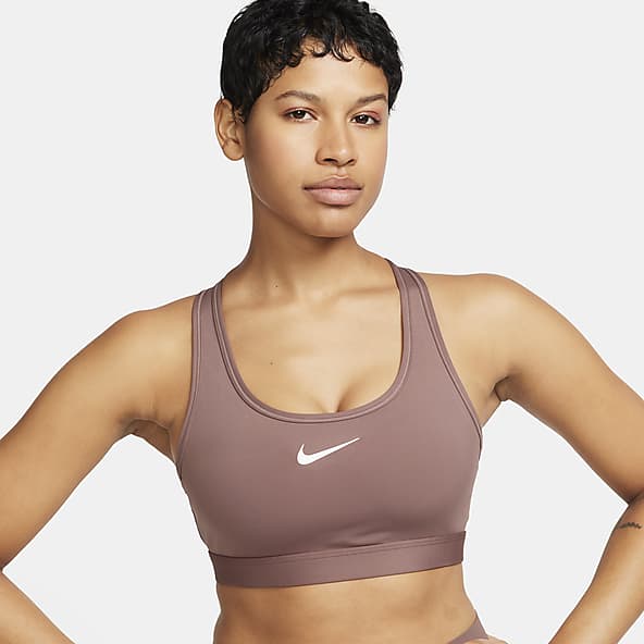 Nike High Neck Women's Medium-Support Lightly Lined Color-Block Sports Bra.