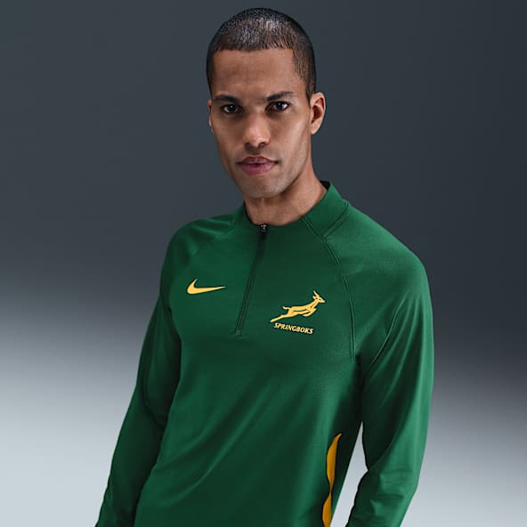 Springboks Parte de arriba de rugby de entrenamiento con cremallera de 1/4 Nike - Hombre