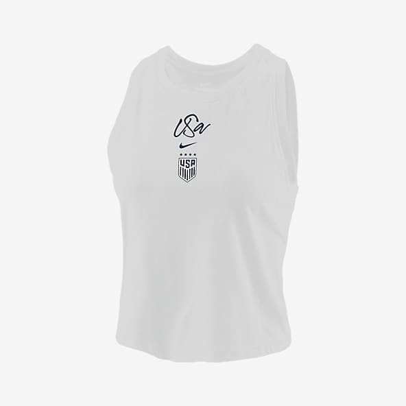 USWNT Camiseta de tirantes corta de fútbol Nike para mujer