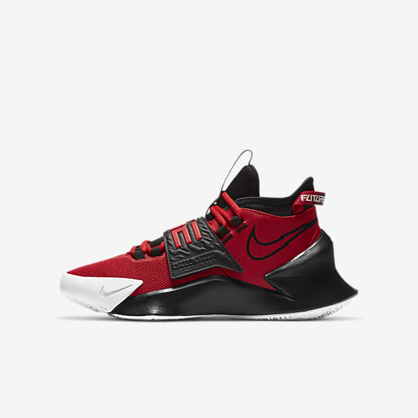 nike red and black sneakers