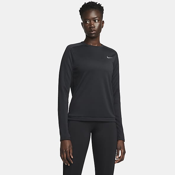 Nike dri fit long sleeve top womens discount
