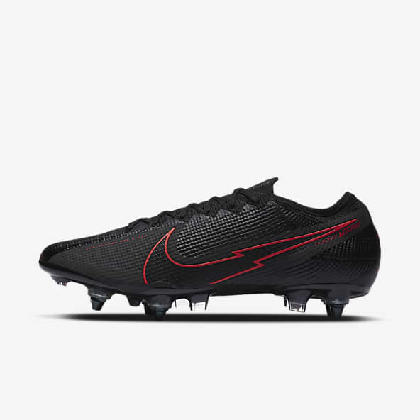 plain black nike football boots