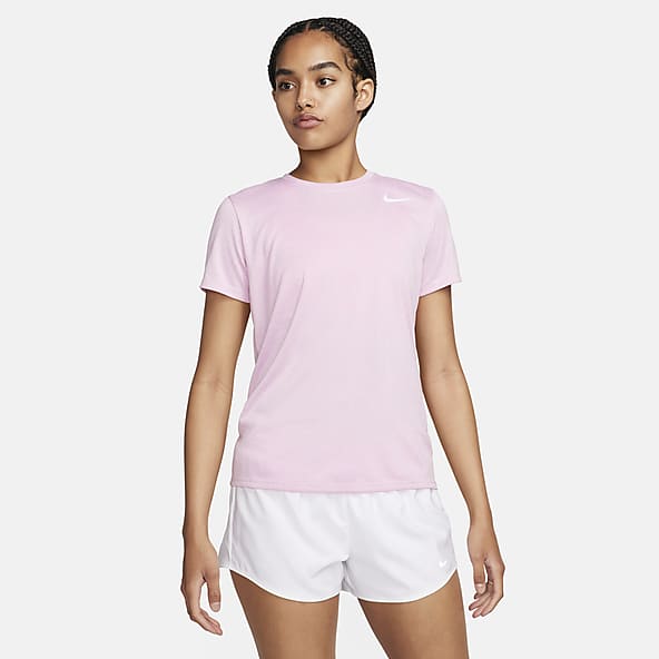 Nike Yoga Dri-FIT Layered t-shirt in pink