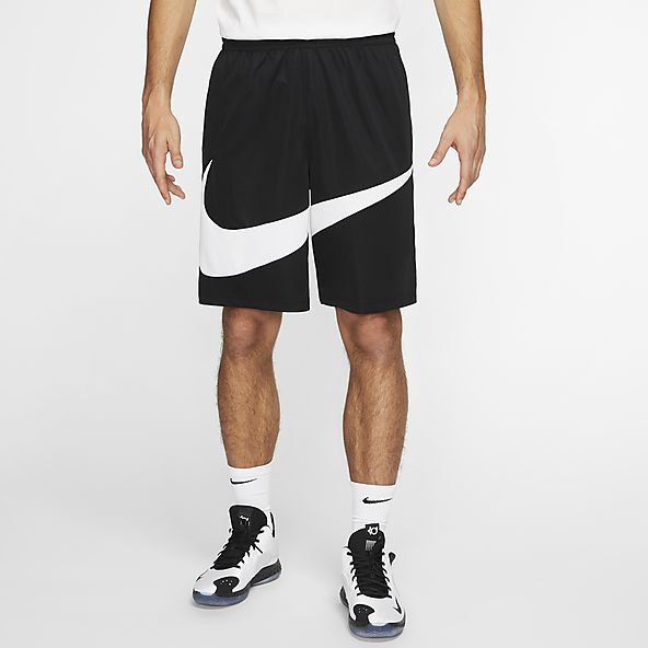 black and white nike basketball shorts