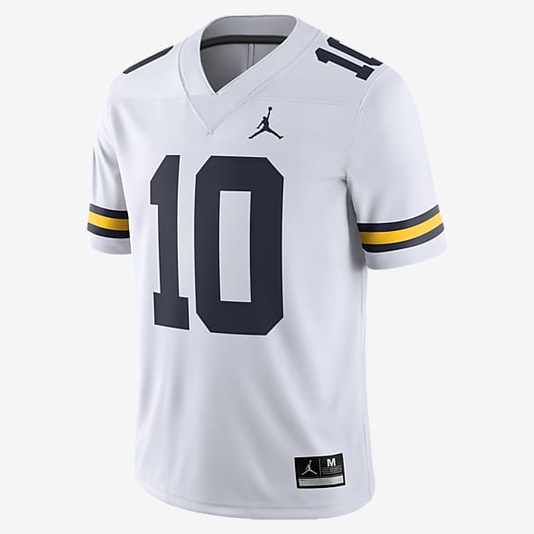 Men's Nike #1 White Michigan State Spartans Football Game Jersey, XL