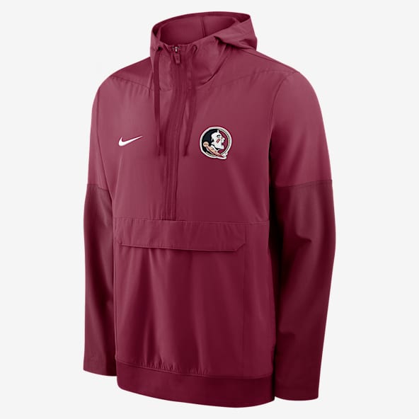Florida State Anorak Chamarra universitaria Nike con gorro de medio cierre para hombre