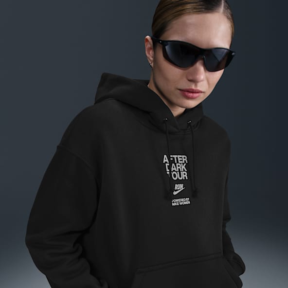 Nike Sudadera con gorro con gráfico oversized para mujer