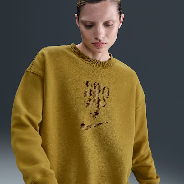 Nederland Phoenix Fleece Nike oversized voetbalsweatshirt met ronde hals voor dames
