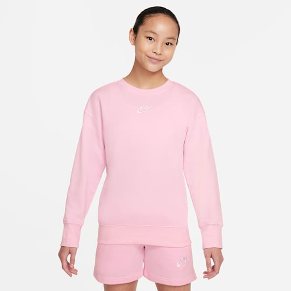 Bright pink nike jumper