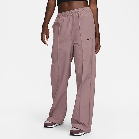 Women's Nike Air 7/8 Trousers Sweatpants Pants S Purple Plum Cuffed Pant-Sz  S
