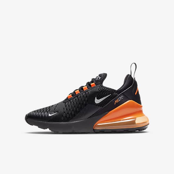 kids black nike trainers