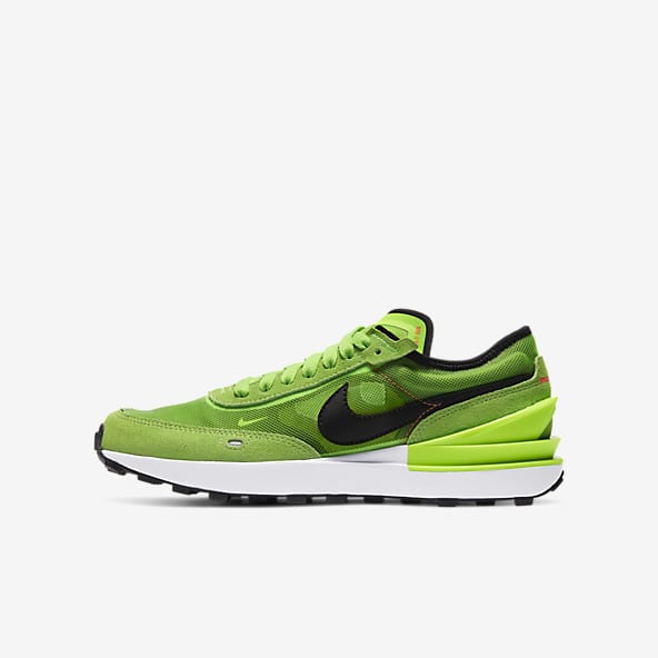 nike lime green and blue shoes