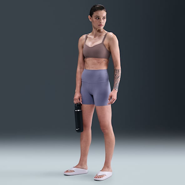 Nike Zenvy Shorts de ciclismo de tiro alto de 13 cm para mujer