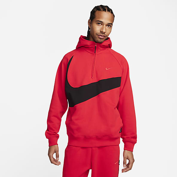 nike air red hoodie mens